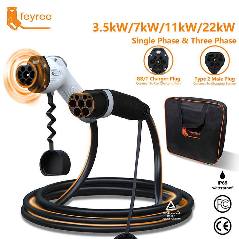 Ev Charger Type 2 22Kw 32A 3 Phase - Feyree EV Şarj Kablosu Tip 2